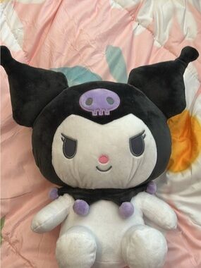 Sanrio Kuromi Plush Doll - Black, White & Purple Accents